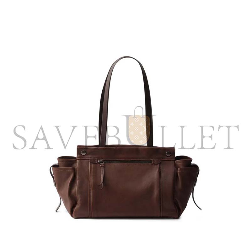 PRADA ROUTE LARGE LEATHER HANDBAG 1BG644 (34*25*17cm)